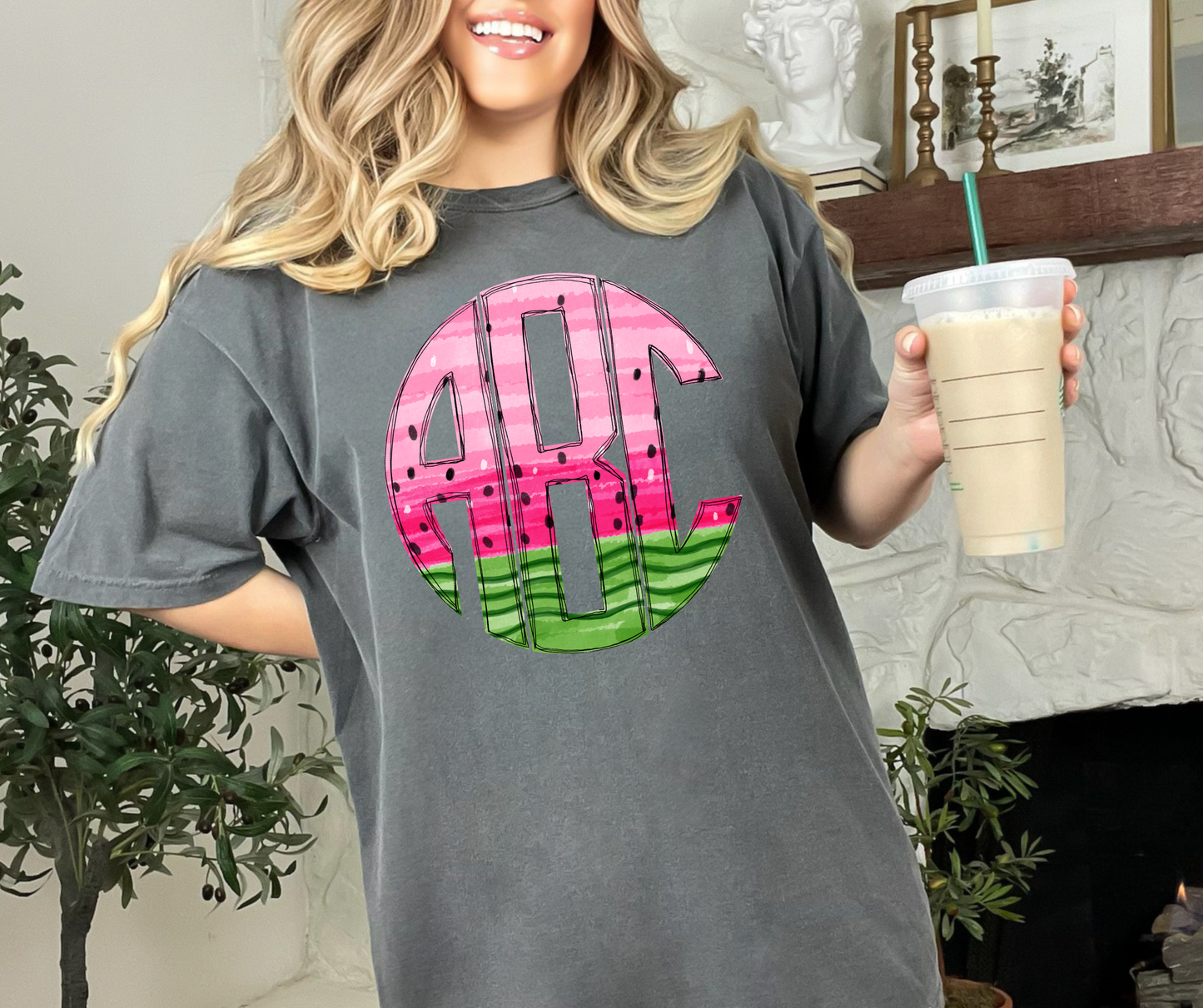 Watermelon Monogram