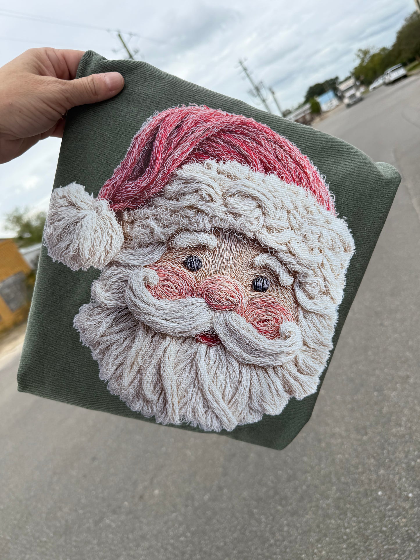 Fiber Santa Tee or Sweatshirt