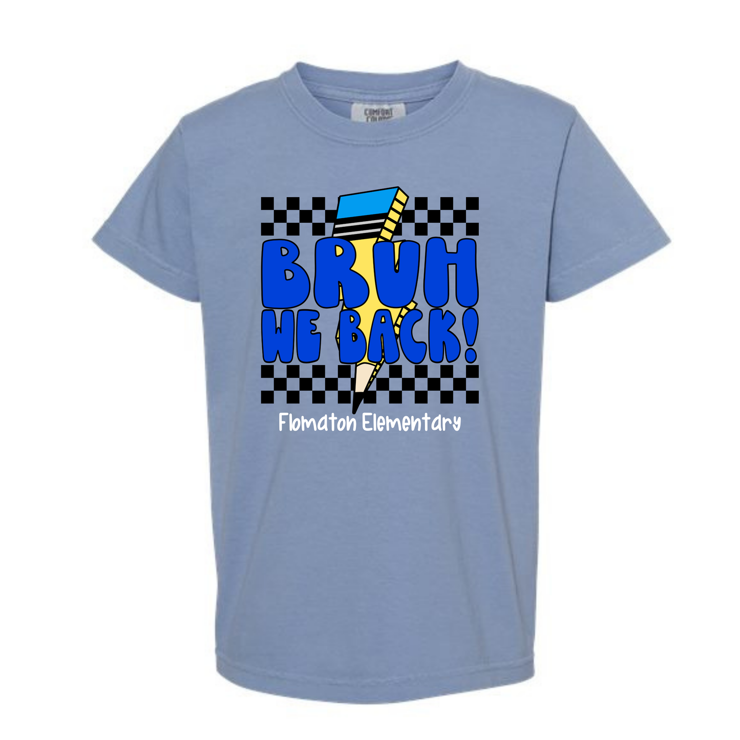 Bruh We Back Flomaton Boys Comfort Colors tee