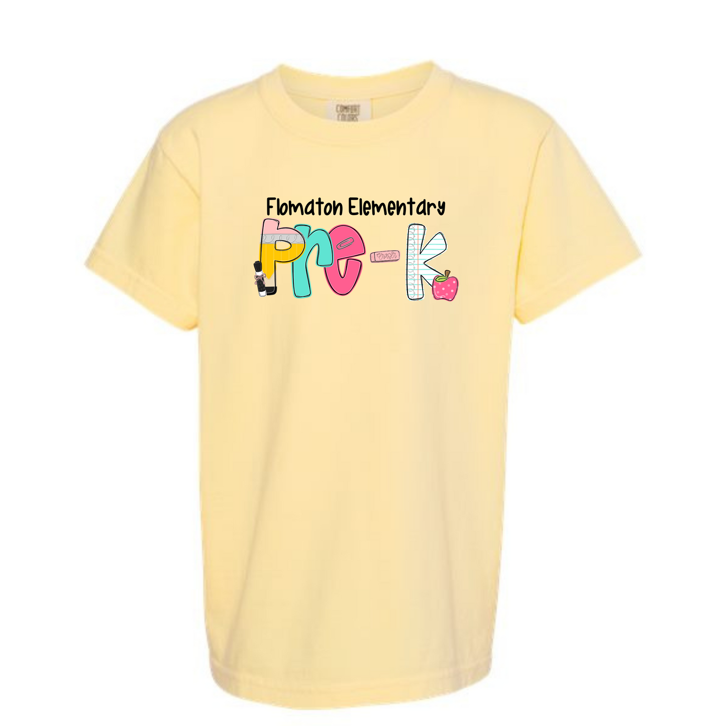 School letters Grade Tee Personalized FES
