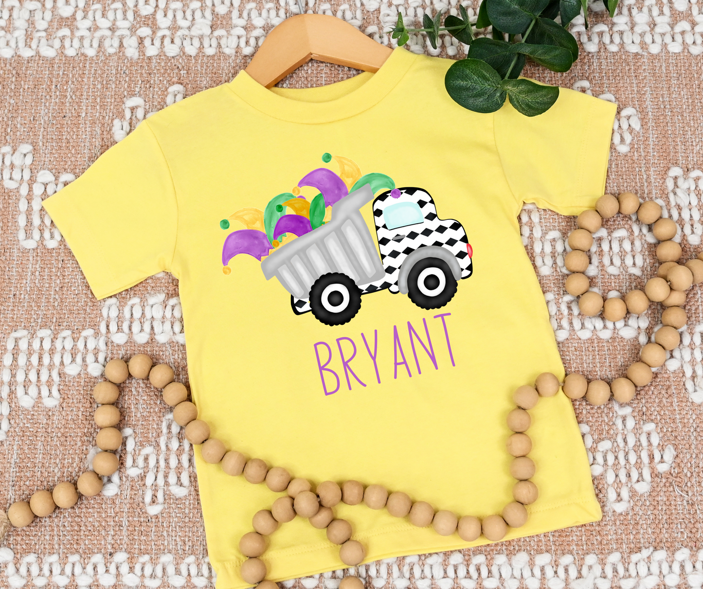 Dump truck Mardi Gras