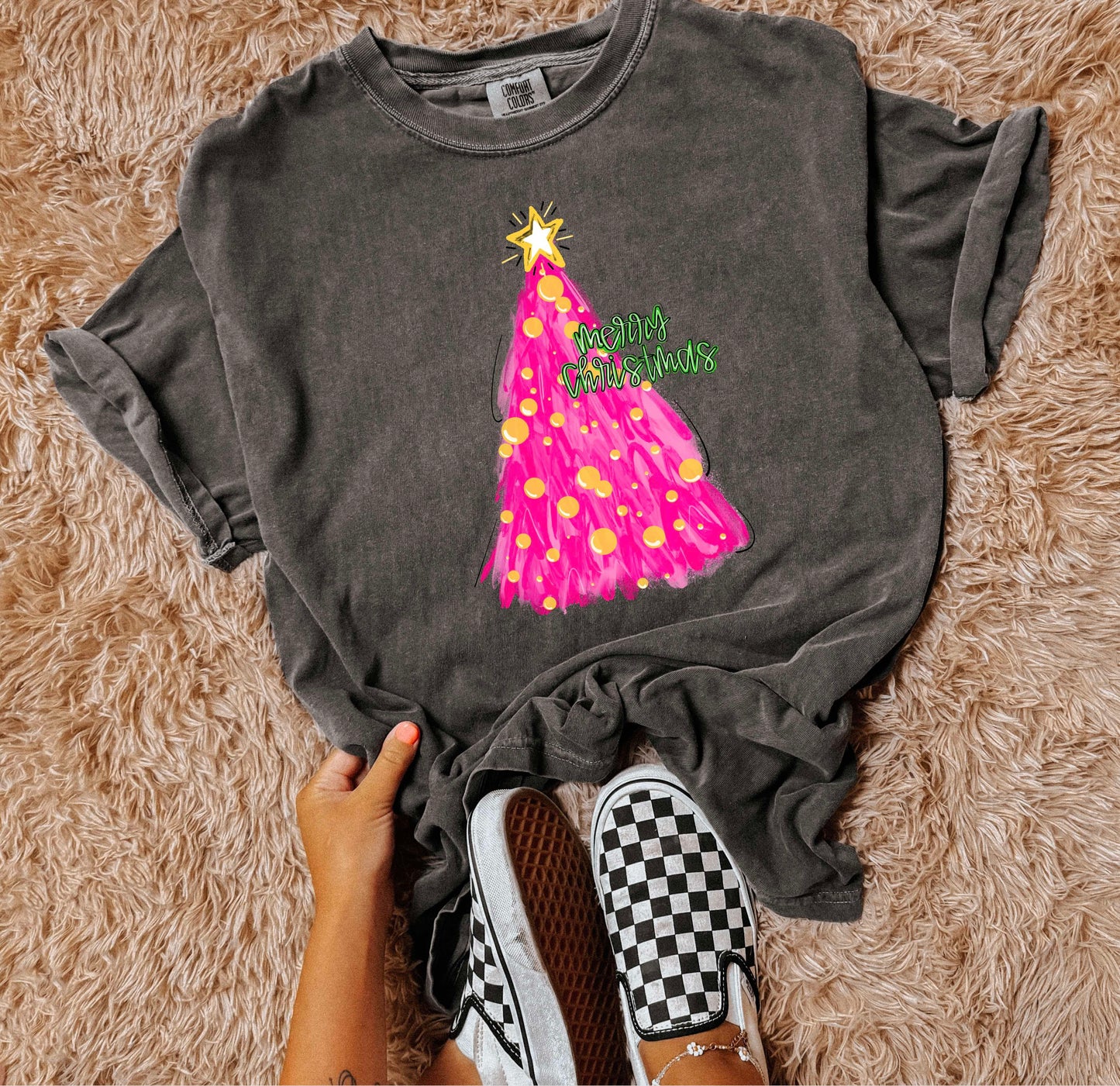 Merry Christmas (Neon Pink Tree)