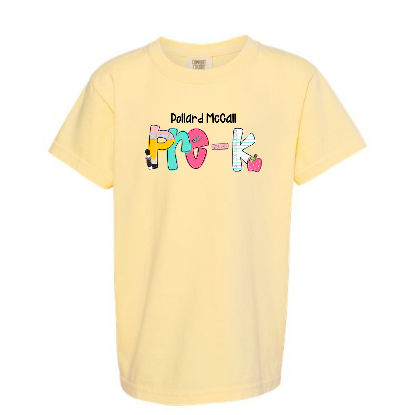 School Letters Grade Tee Personalized Pollard McCall