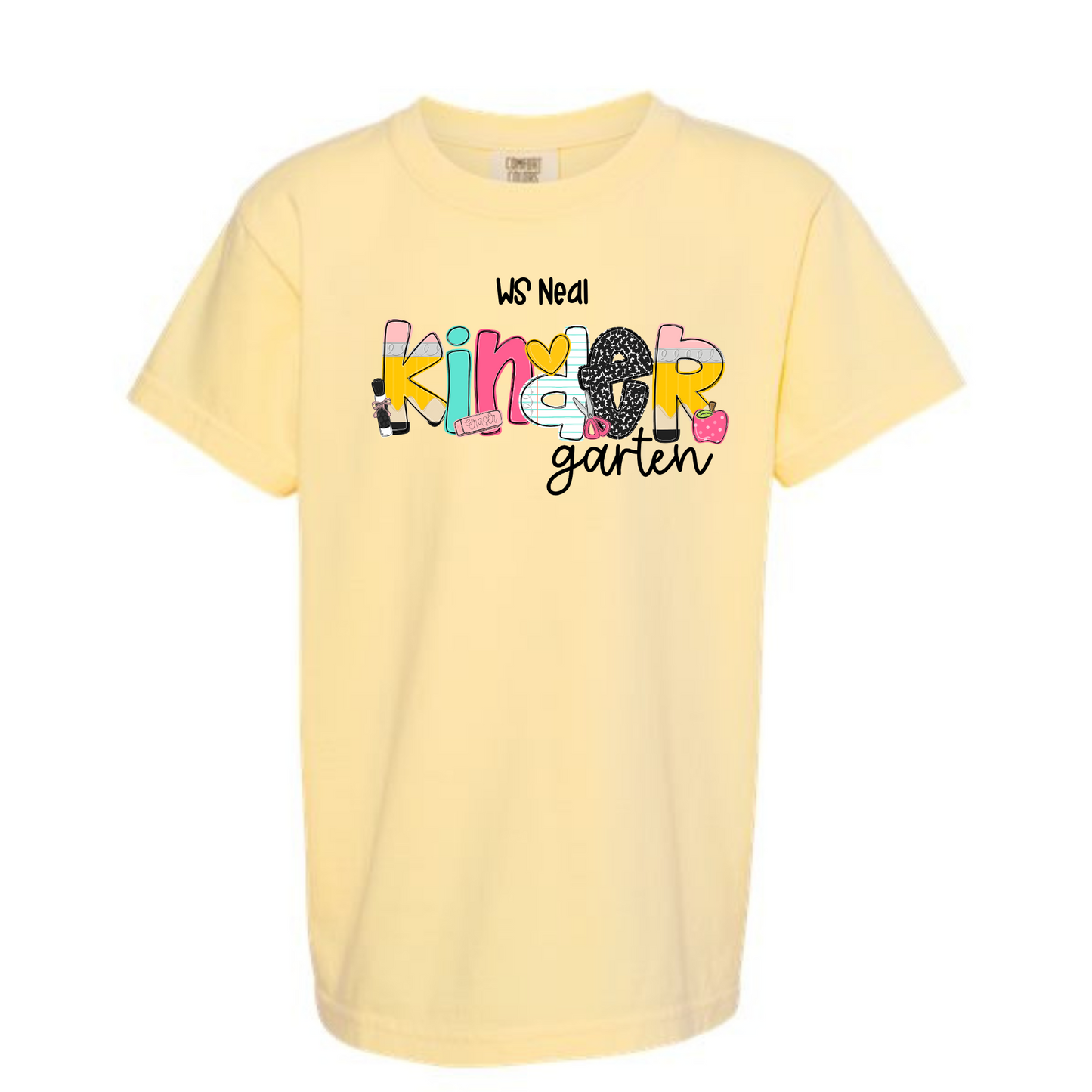 School Letters Grade Tee Personalized WS Neal
