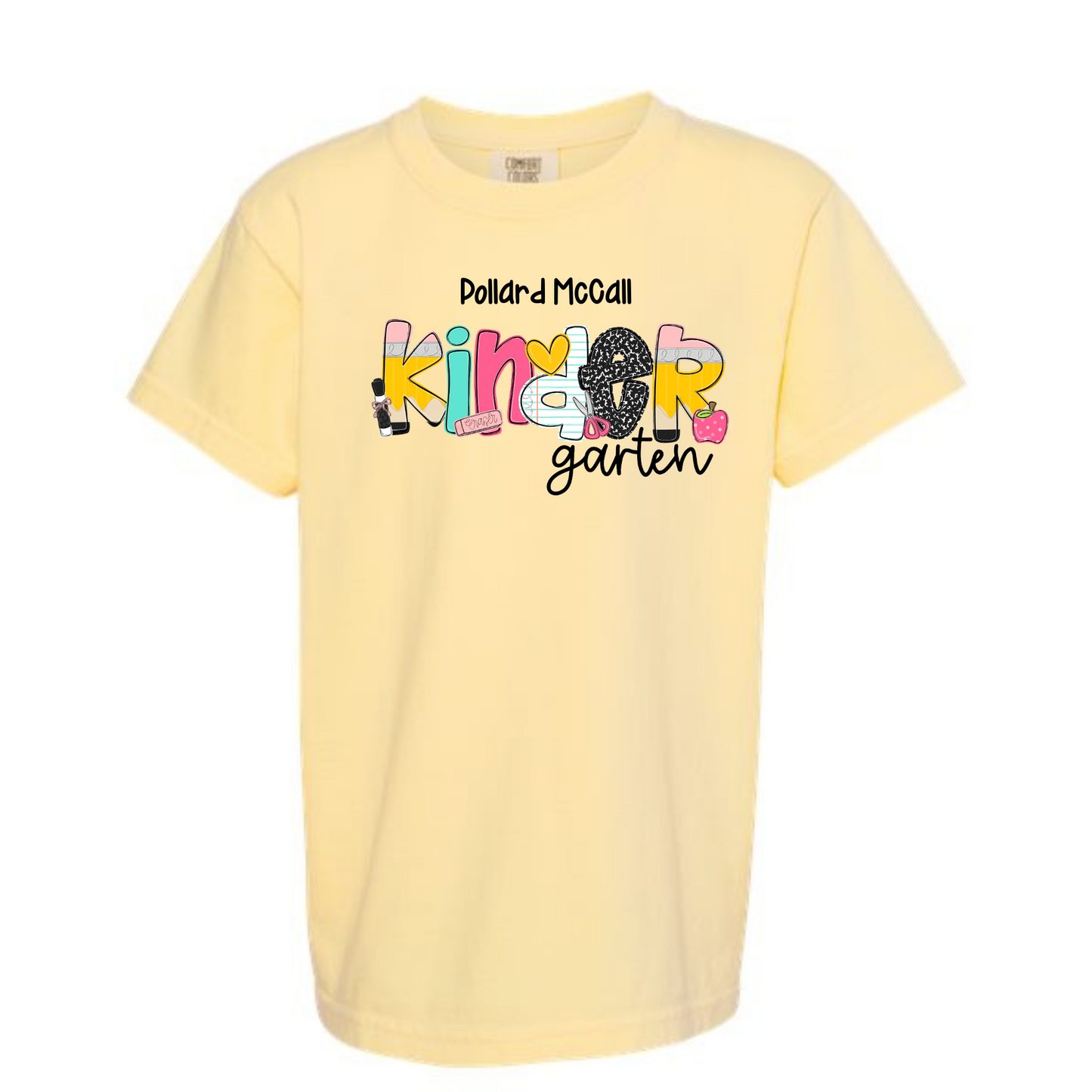 School Letters Grade Tee Personalized Pollard McCall