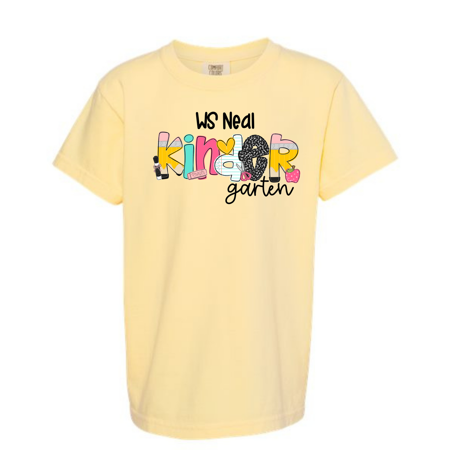 School letters Grade Tee Personalized WS NEAL