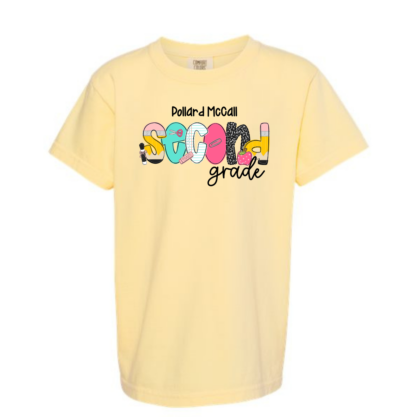 School Letters Grade Tee Personalized Pollard McCall