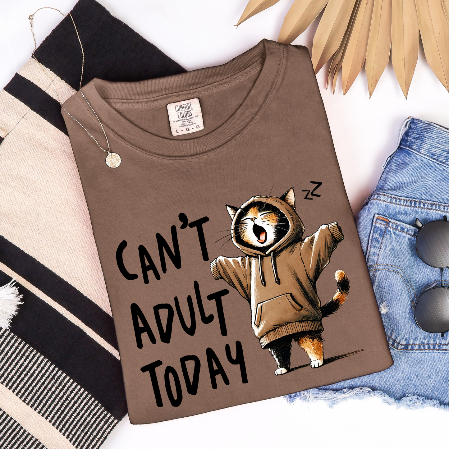 Can't Adult Today Comfort Colors Tee