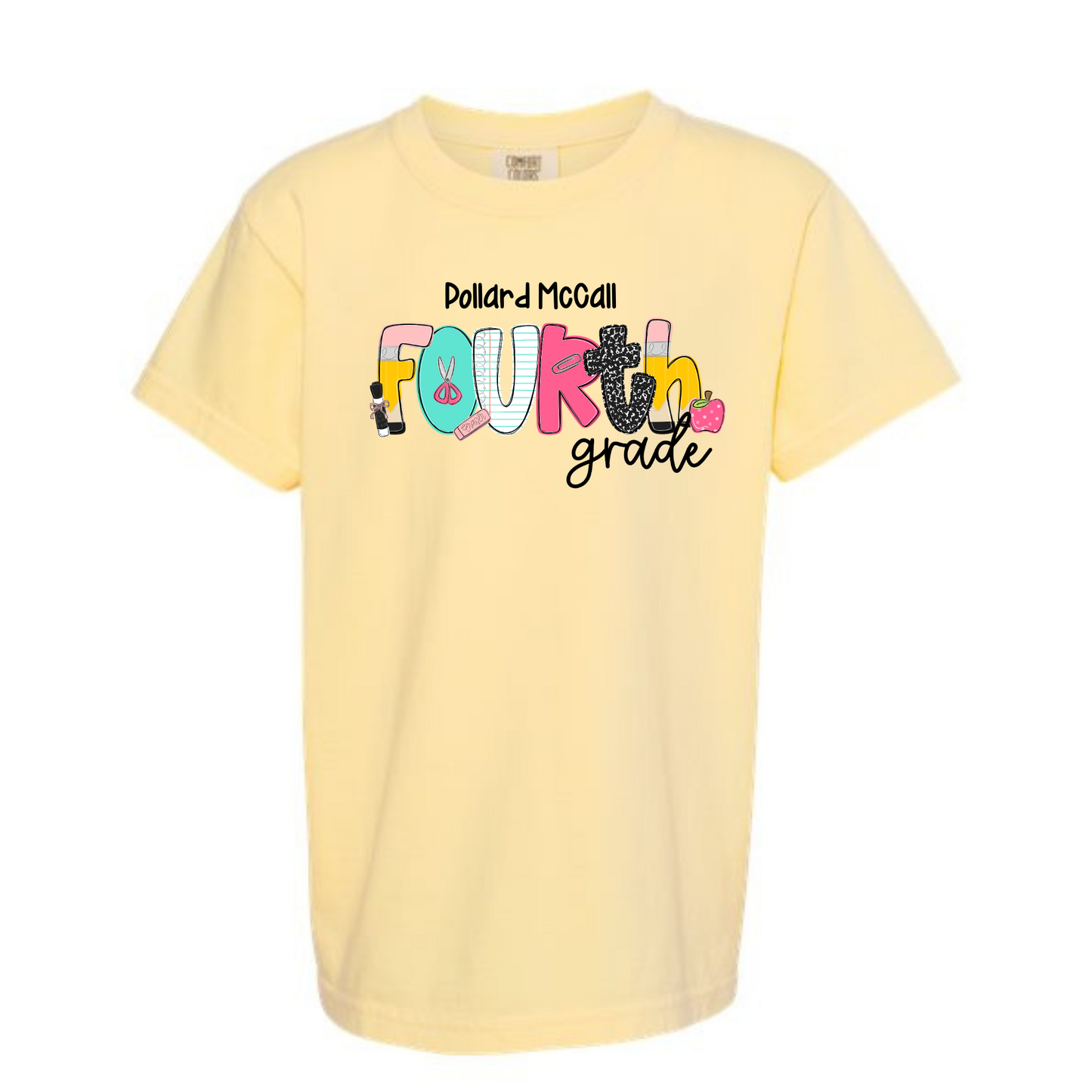 School Letters Grade Tee Personalized Pollard McCall