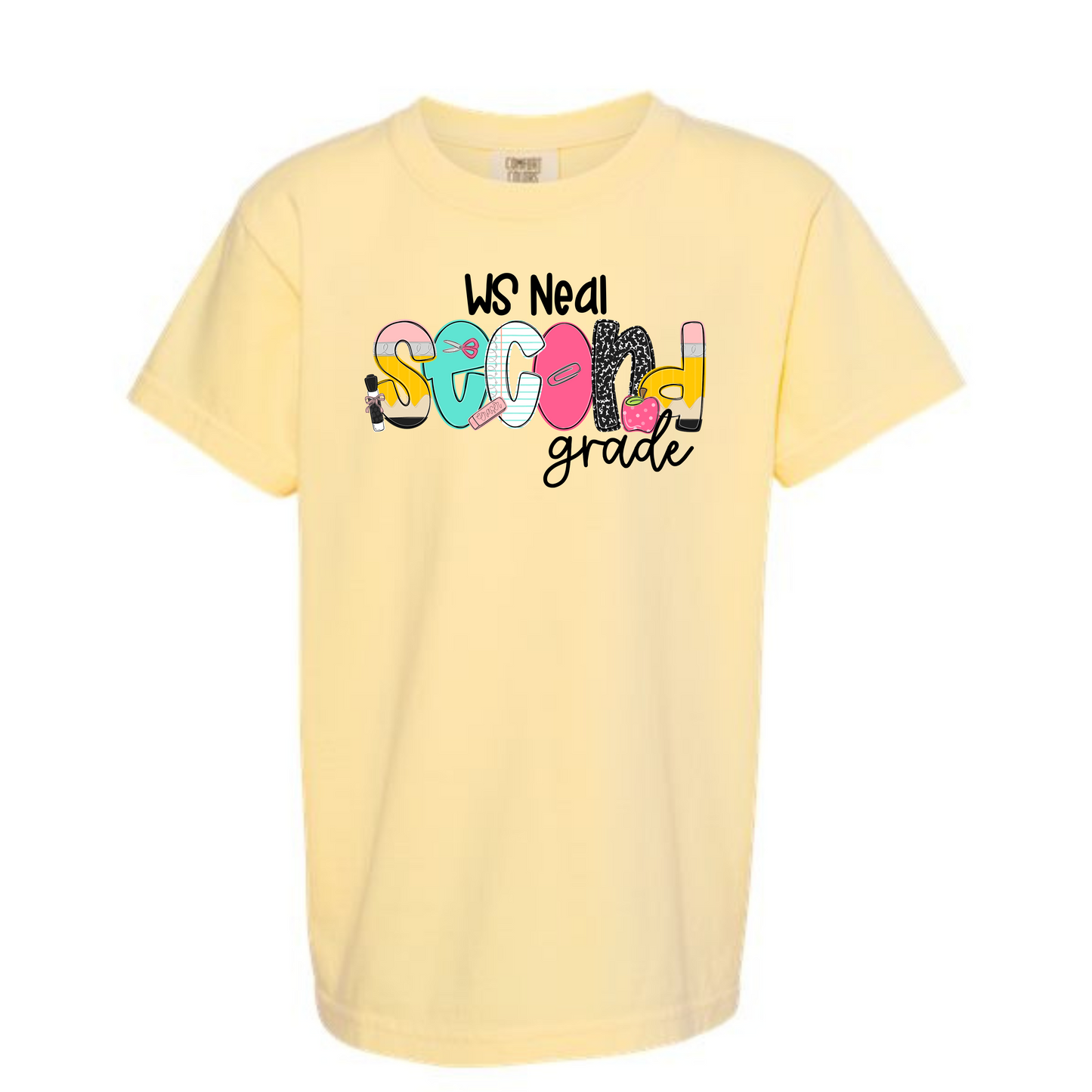 School letters Grade Tee Personalized WS NEAL
