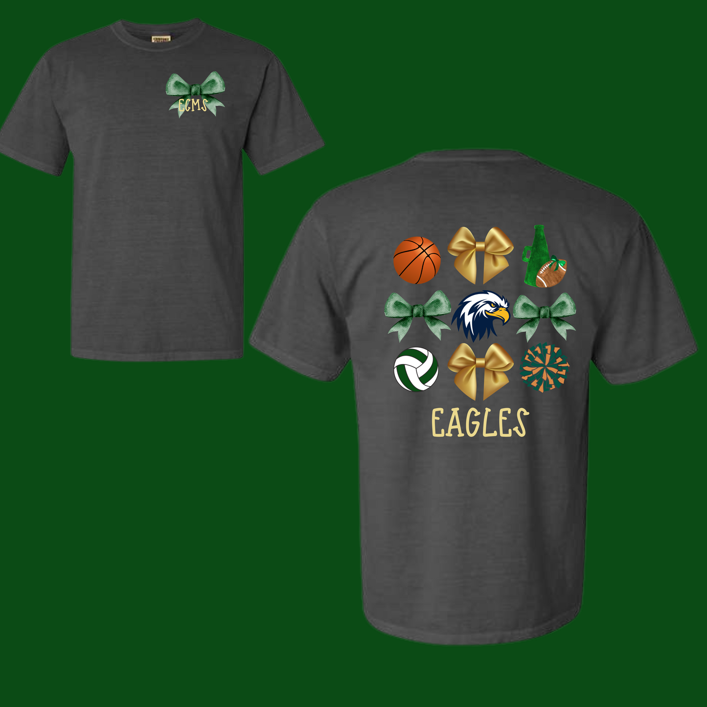 ECMS Eagles Bow Spirit Tee