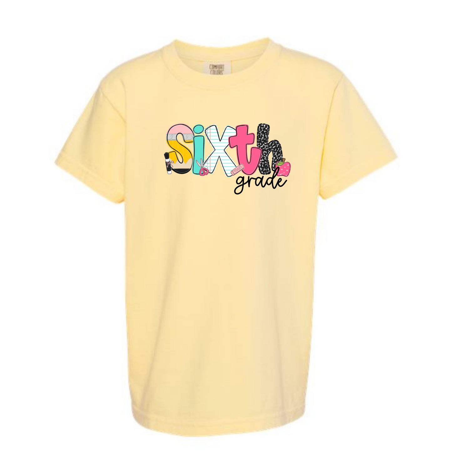 School Letters Grade Tee Personalized Bratt Elementary