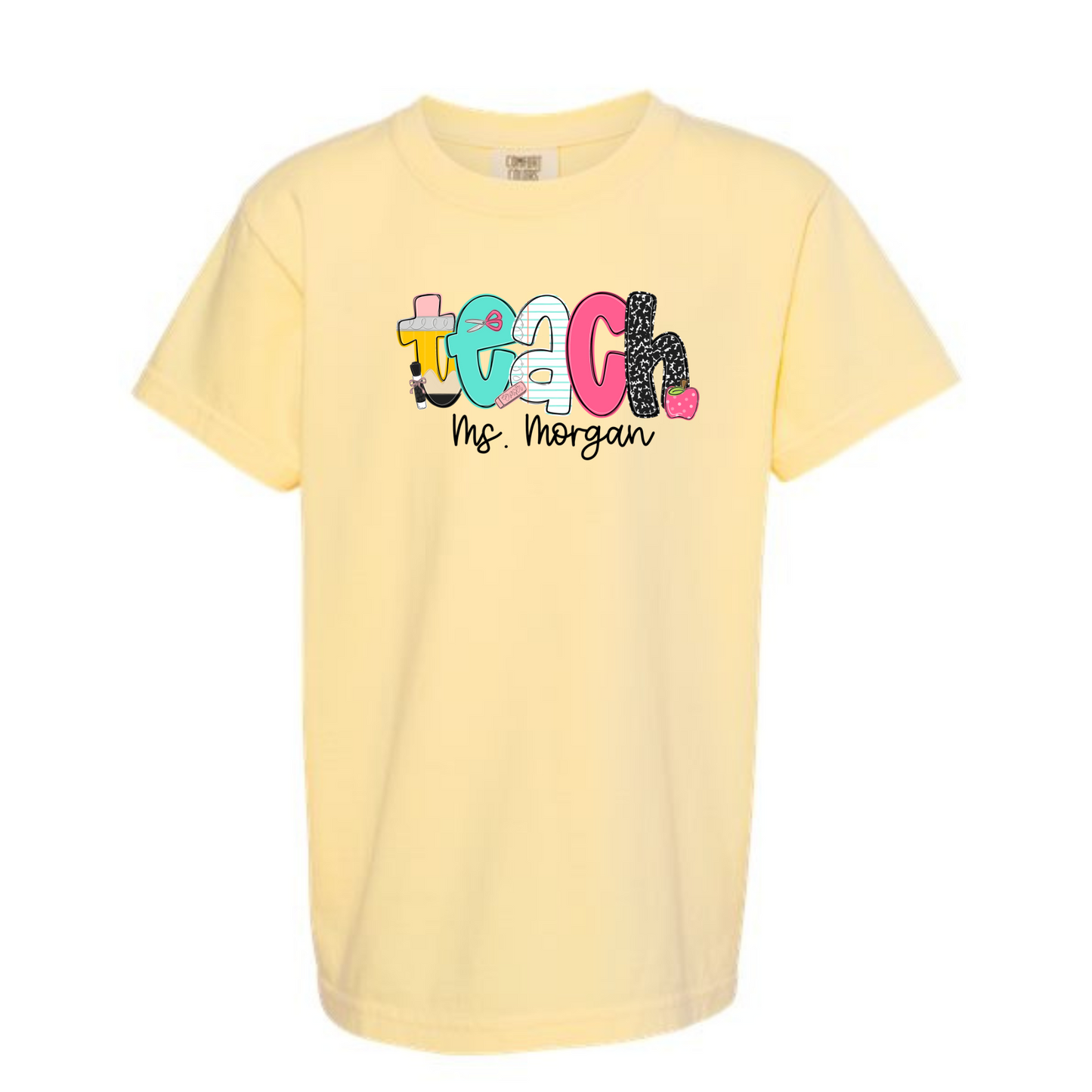 School Letters Grade Tee Personalized Bratt Elementary