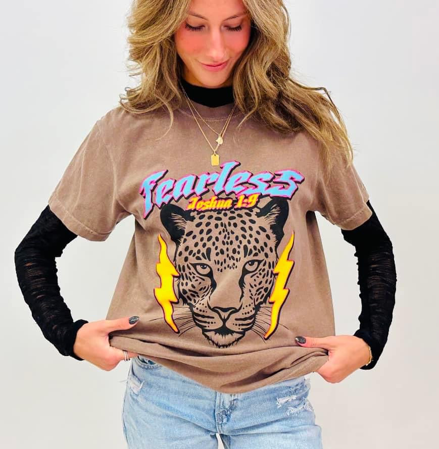 Fearless Espresso Comfort Color tee