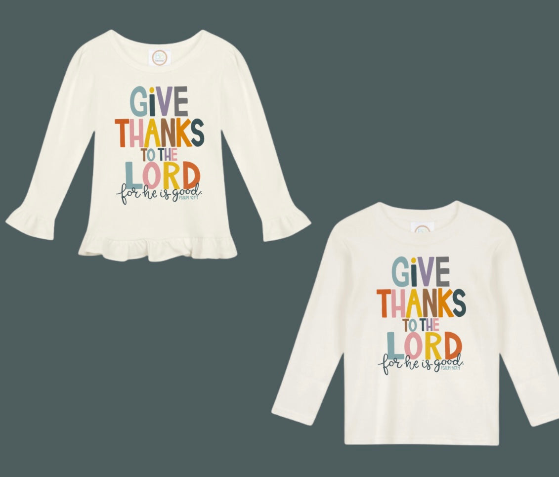 Give Thanks Long sleeve