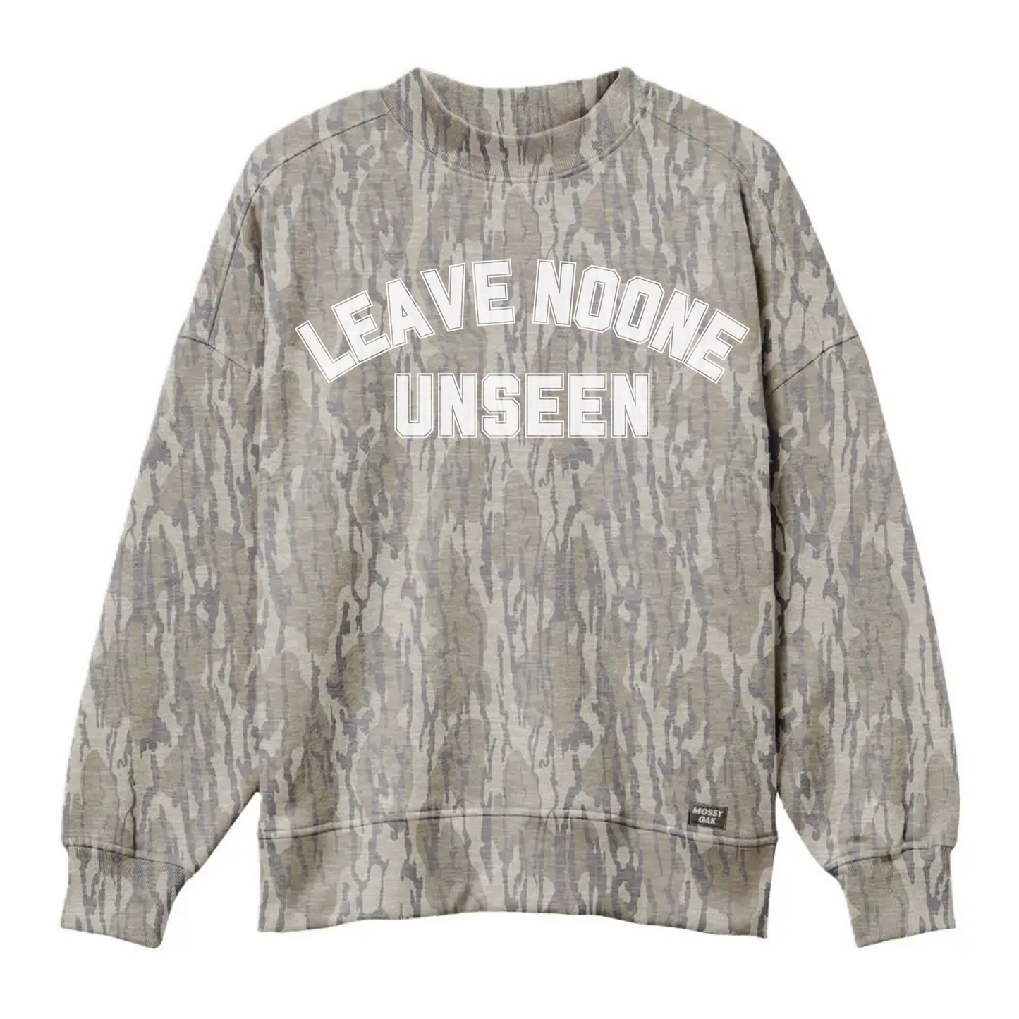 AUTHENTIC Mossy Oak Bottomland Camo Mockneck Sweatshirt- PREORDER- Ships in November