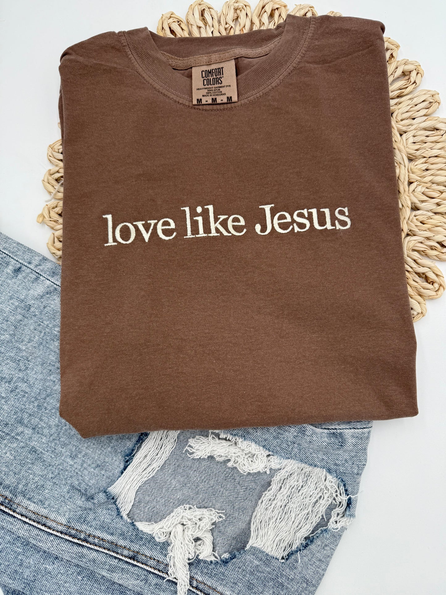 Custom Embroidered Saying/Name Comfort Colors Tee