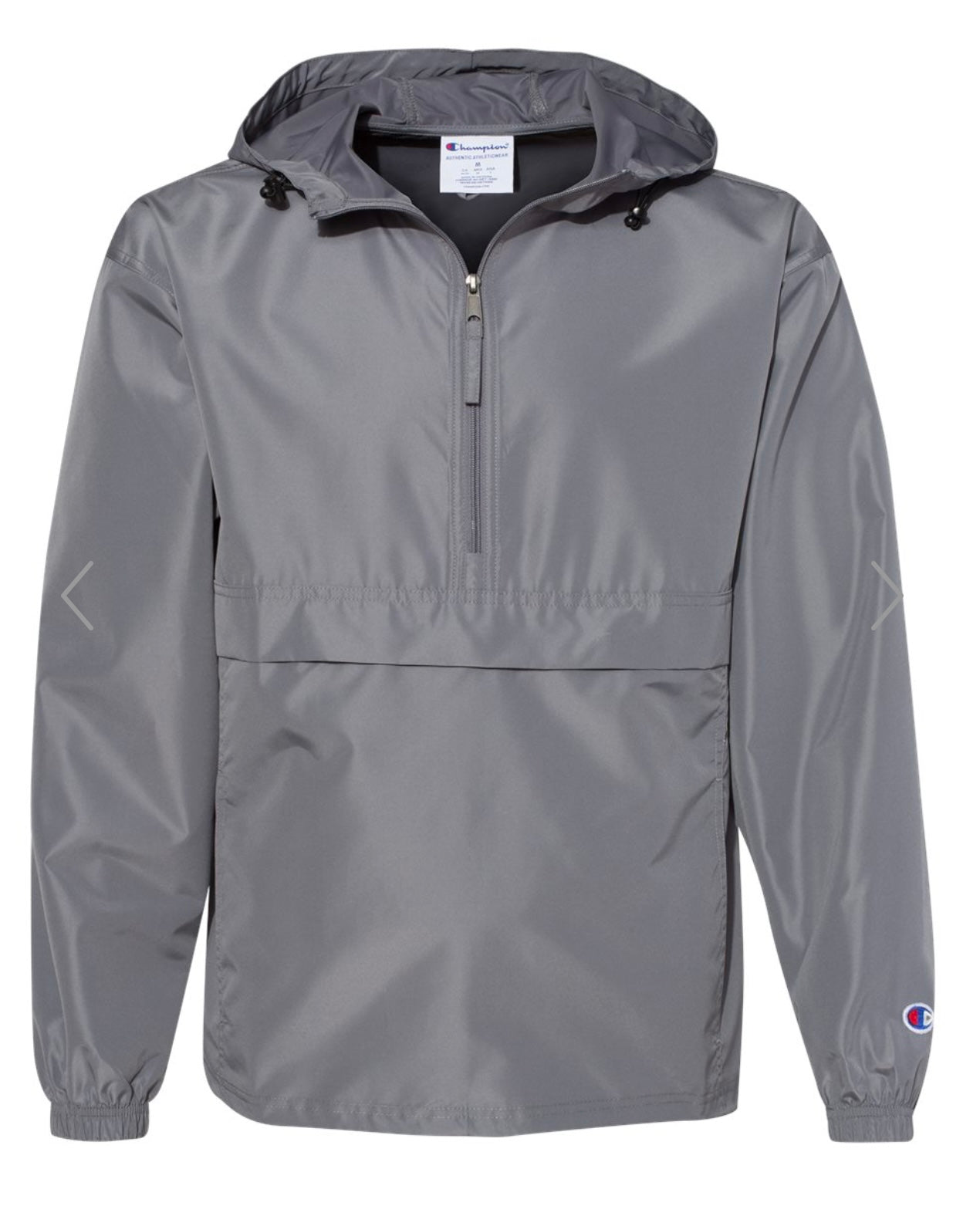 Embroidered Fire Dept Quarter Zip lightweight jacket