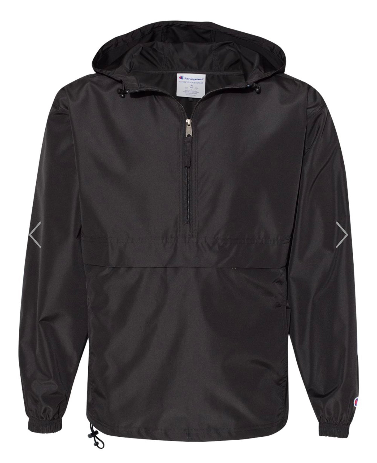 Embroidered Fire Dept Quarter Zip lightweight jacket