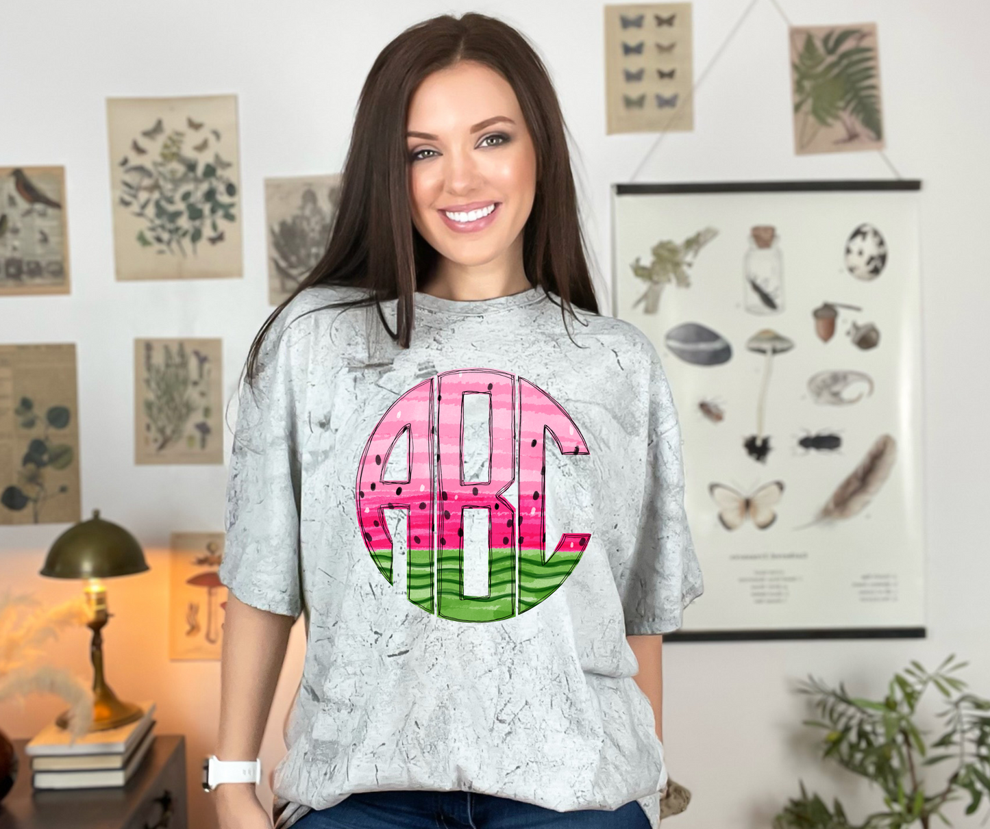 Watermelon Monogram