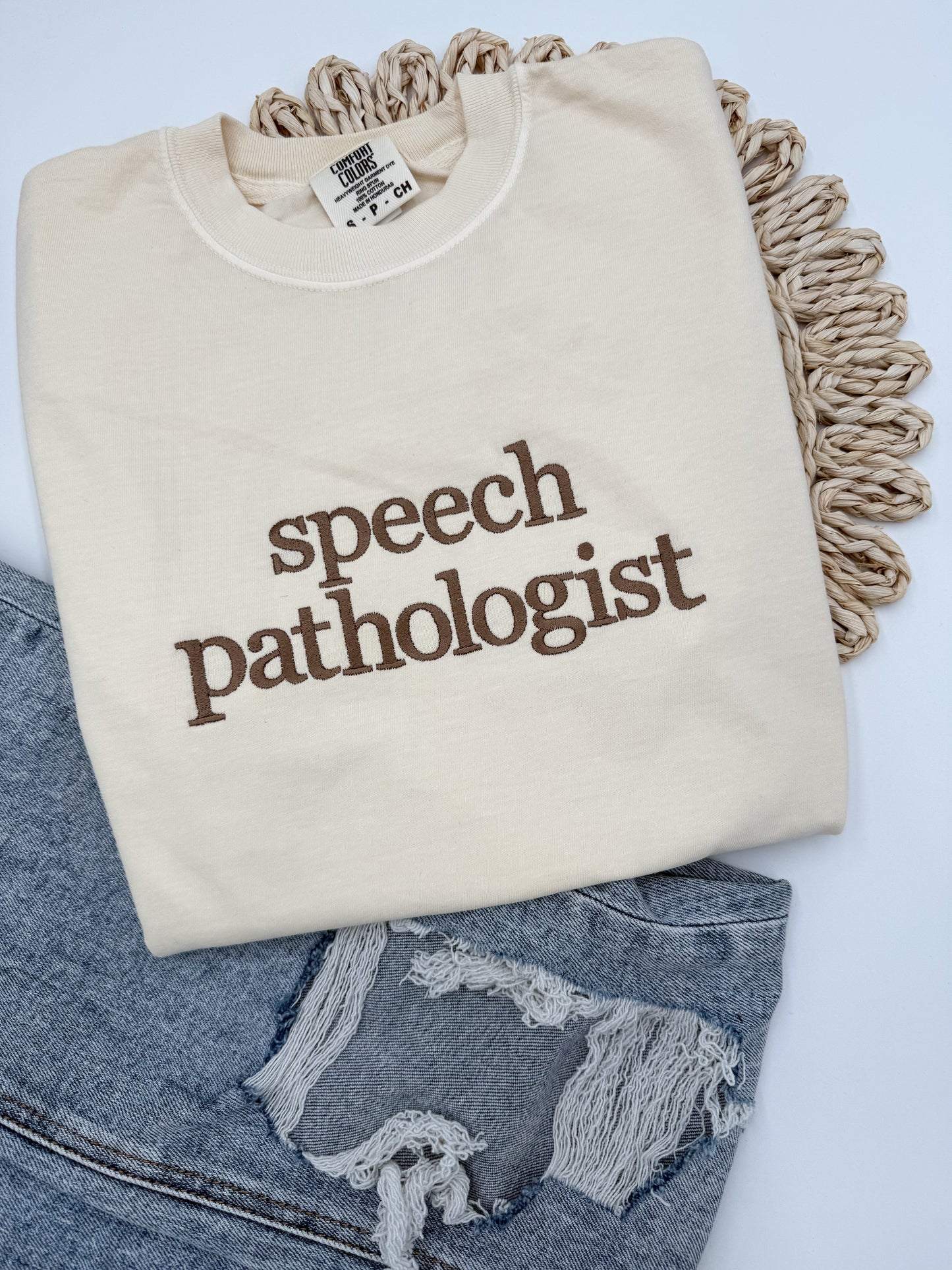 Custom Embroidered Saying/Name Comfort Colors Tee
