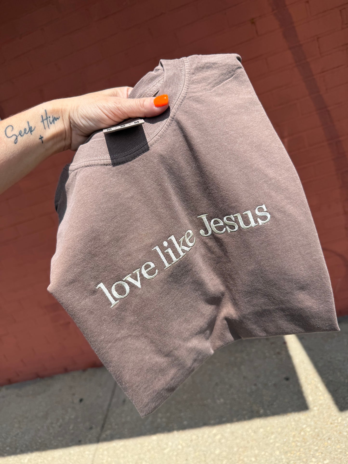Custom Embroidered Saying/Name Comfort Colors Tee