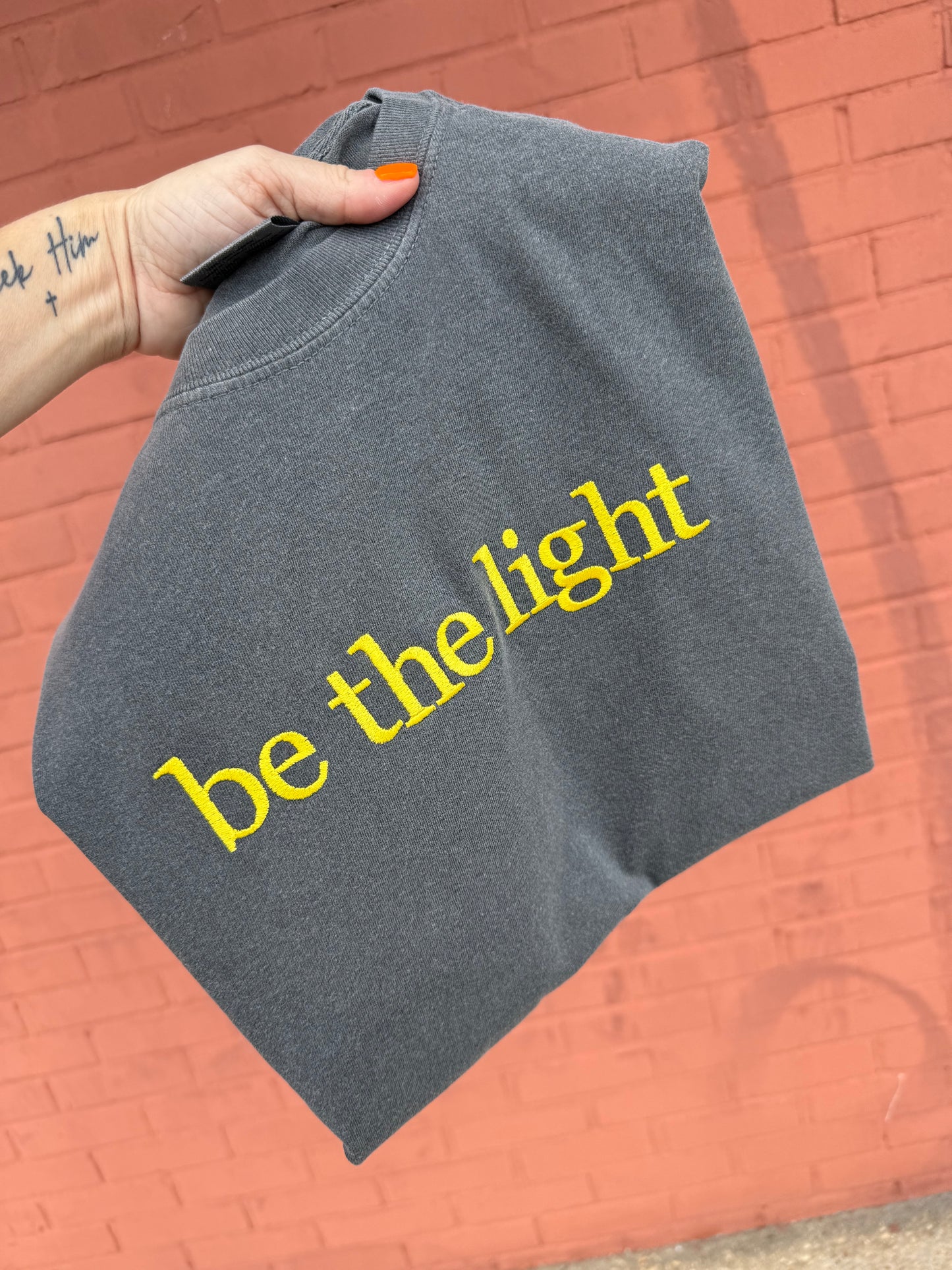 Custom Embroidered Saying/Name Comfort Colors Tee