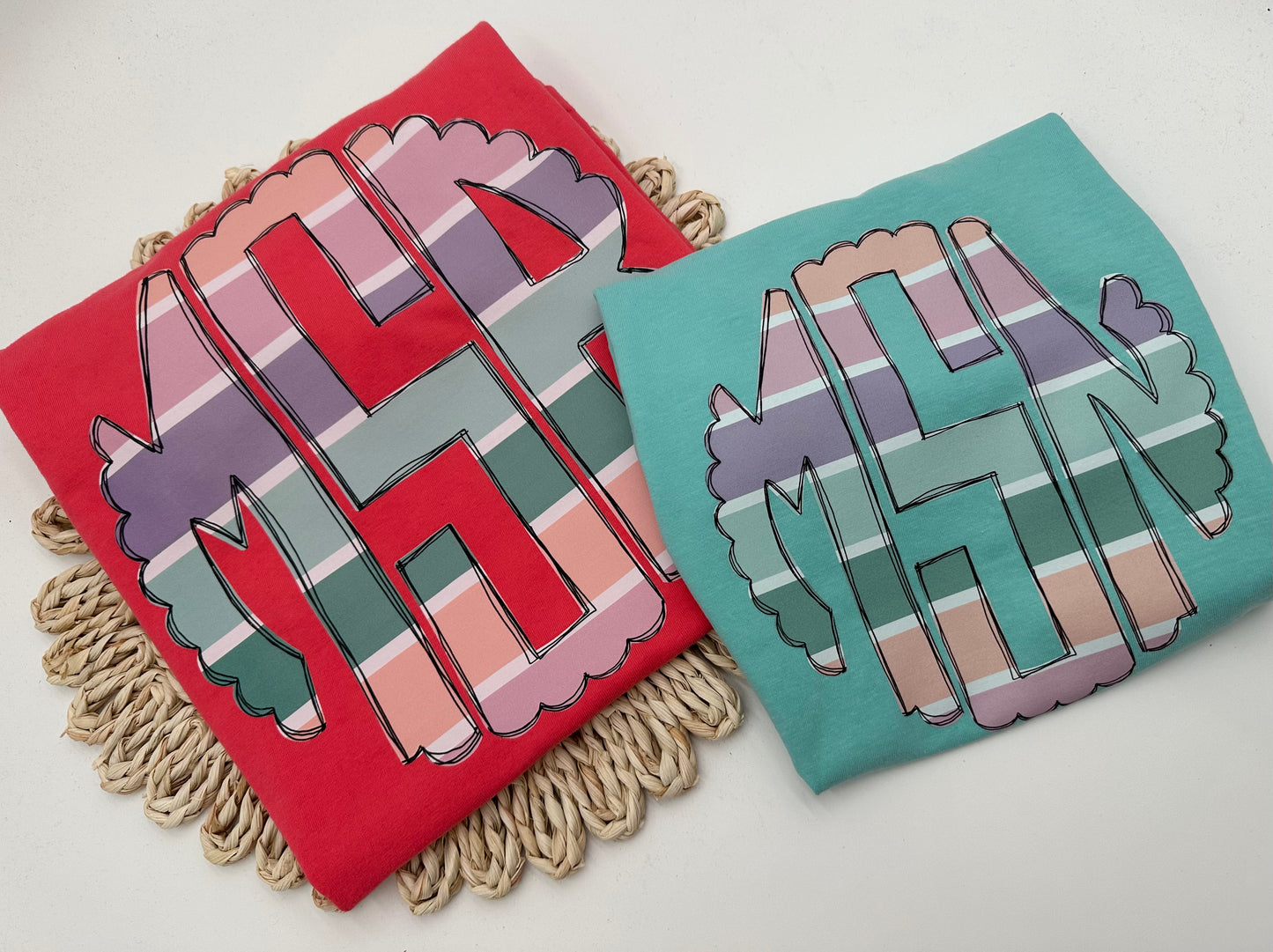 Summer Stripe Monogram