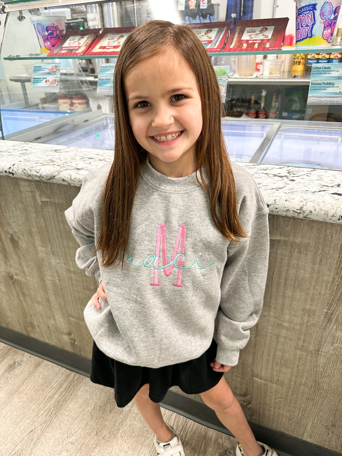 Embroidered Name sweatshirt