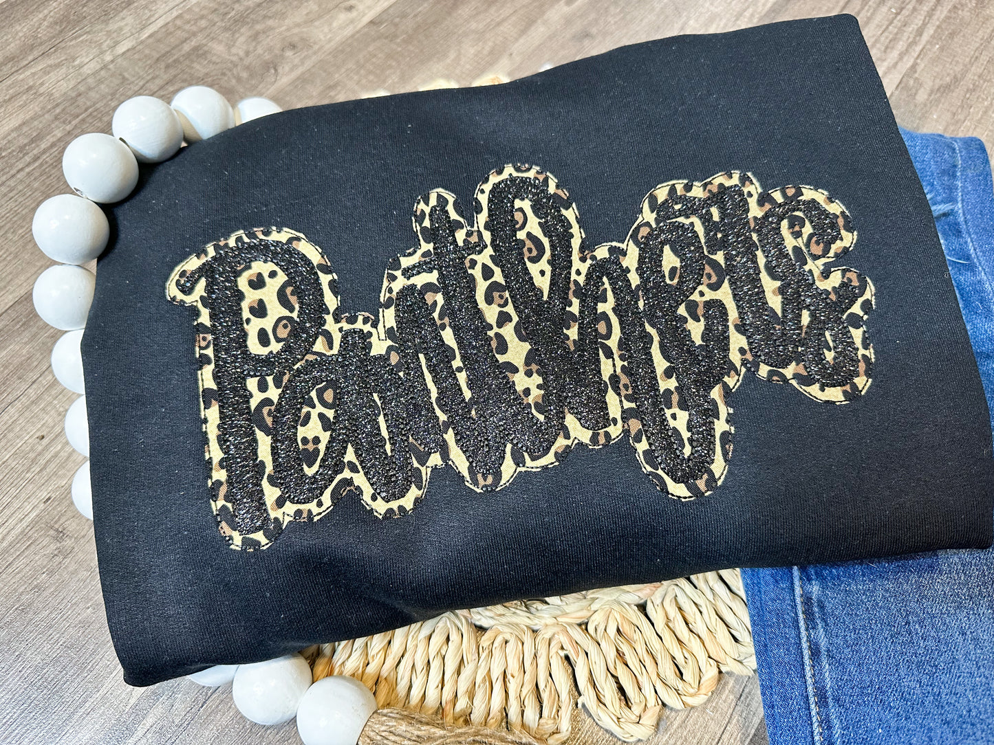 Custom Team Name Double Stack embroidery