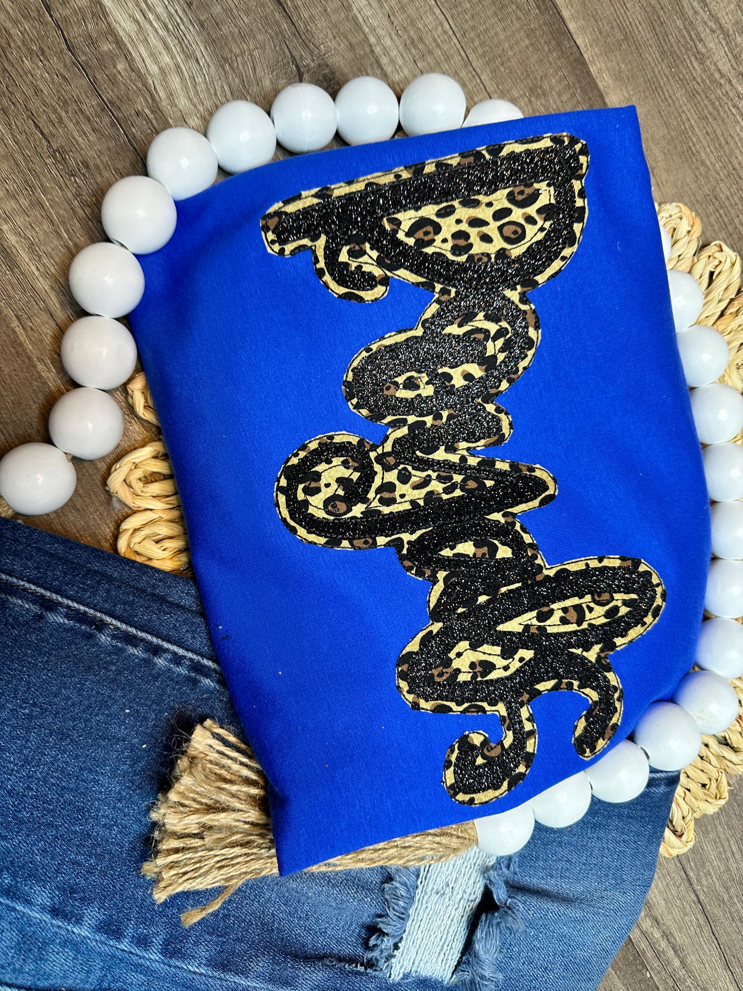 Custom Team Name Double Stack embroidery
