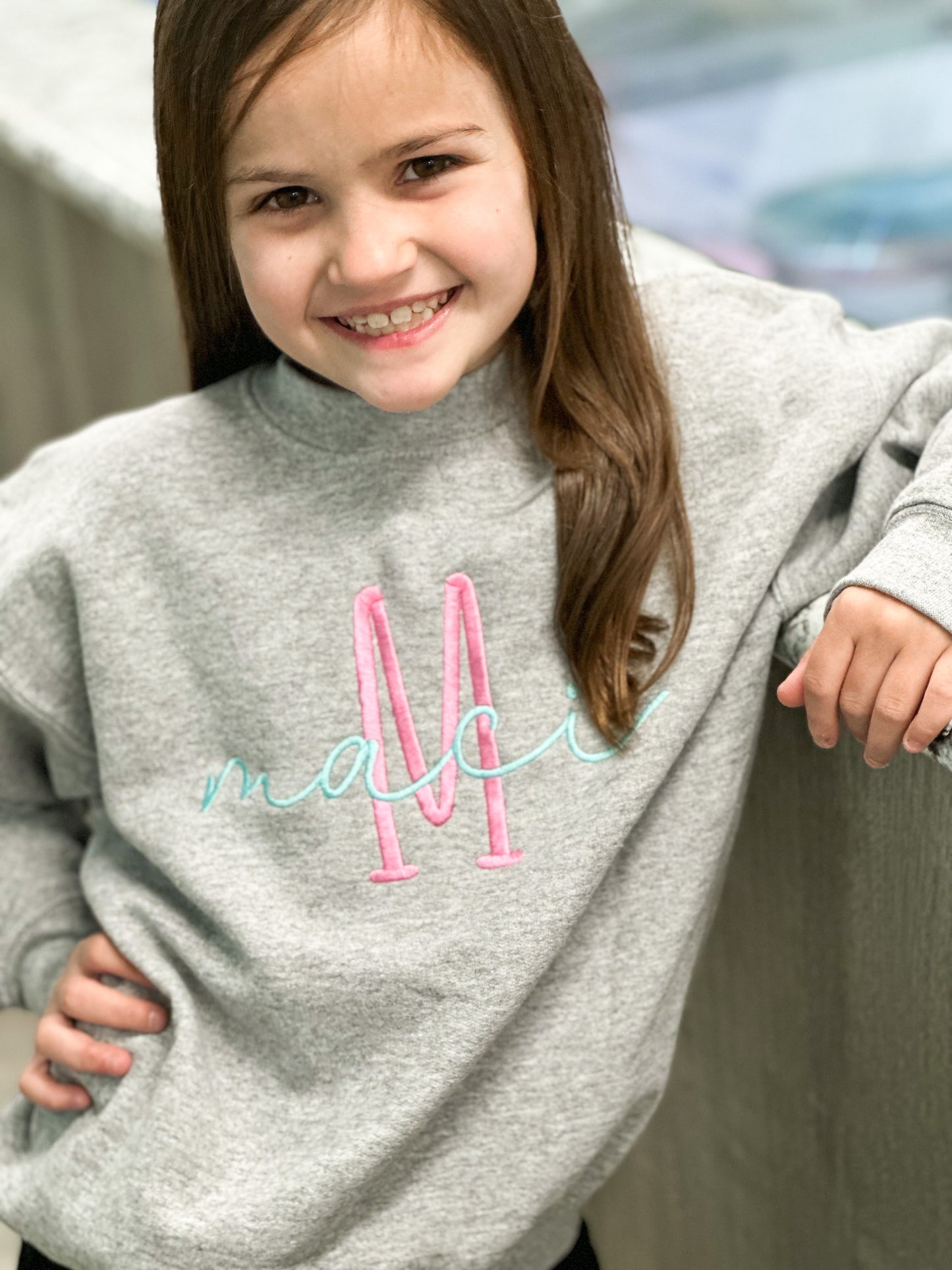 Embroidered Name sweatshirt
