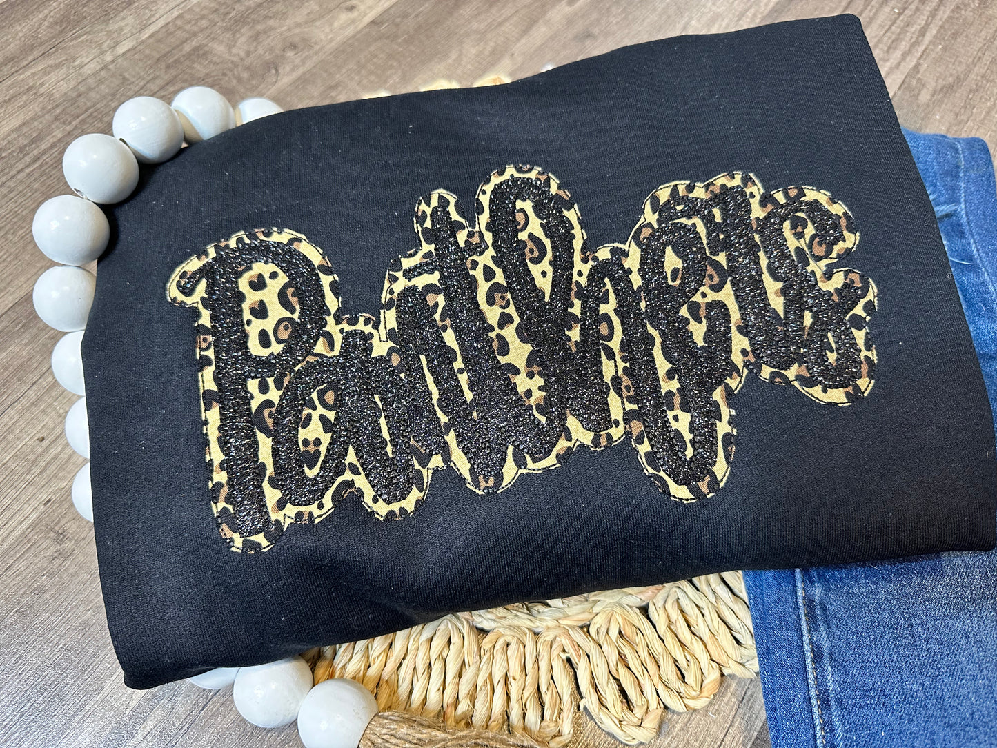 Custom Team Name Double Stack embroidery