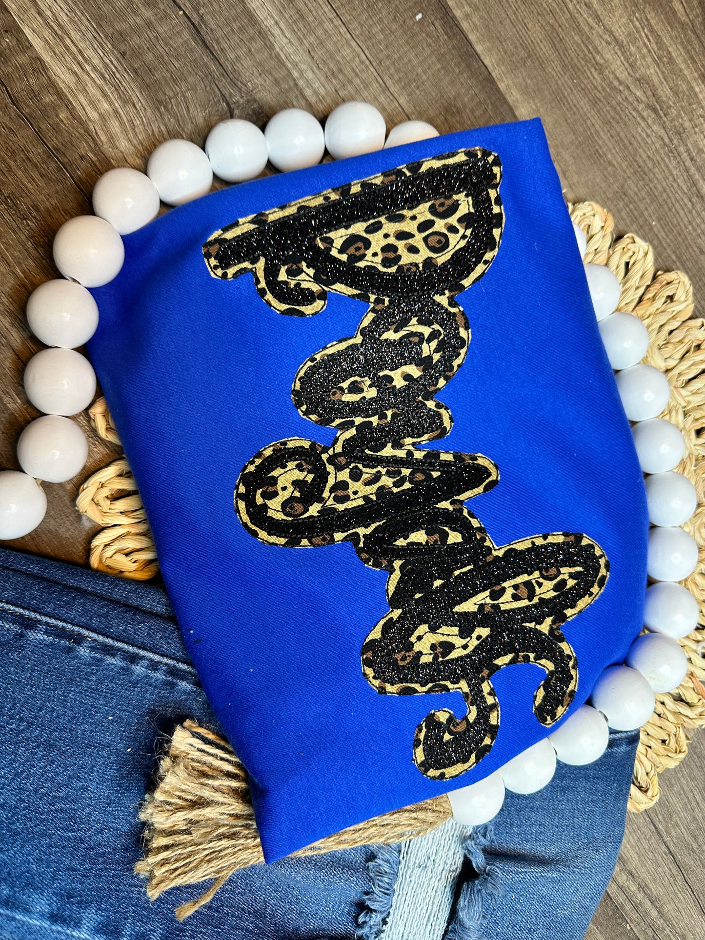 Custom Team Name Double Stack embroidery