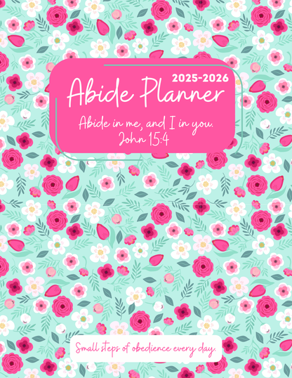 Abide Planner 12 Month or 18 month Option