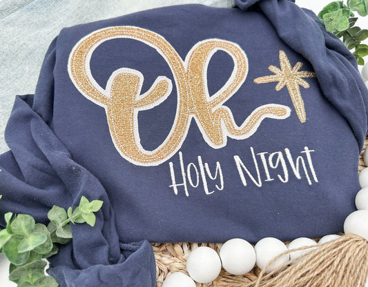 Oh Holy Night long sleeve tee