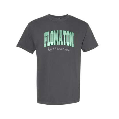 Flomaton Checkered Tee WITH hurricanes (Comfort Colors)
