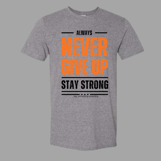Never Give Up Always Stay Strong