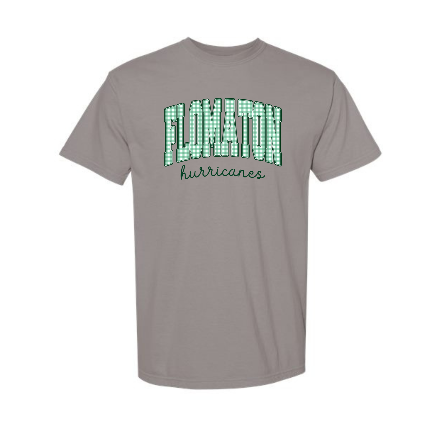 Flomaton Checkered Tee WITH hurricanes (Comfort Colors)