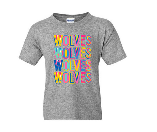 Wolves Colorful tee