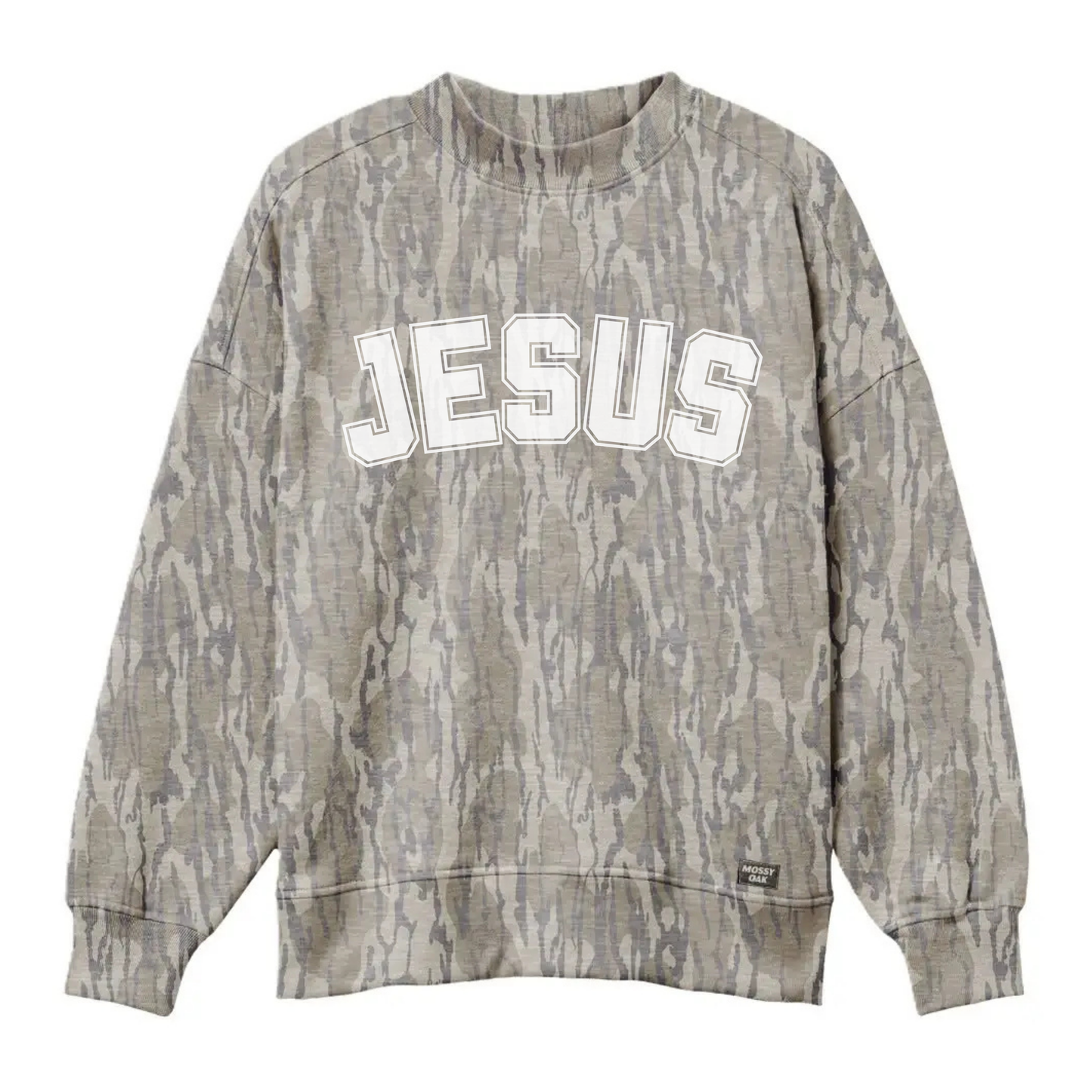 AUTHENTIC Mossy Oak Bottomland Camo Mockneck Sweatshirt- PREORDER- Ships in November