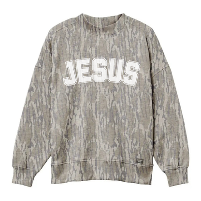 AUTHENTIC Mossy Oak Bottomland Camo Mockneck Sweatshirt- PREORDER- Ships in November