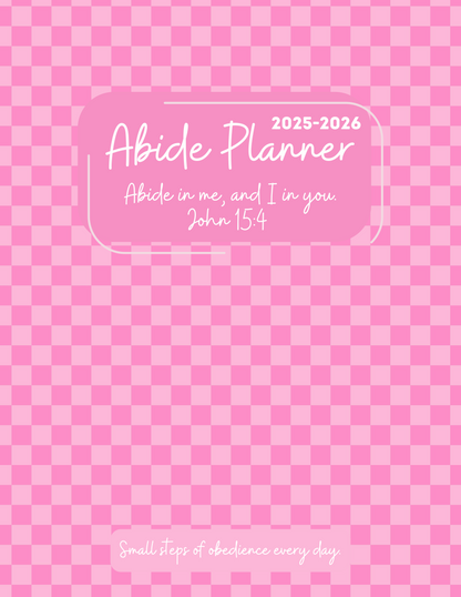 Abide Planner 12 Month or 18 month Option