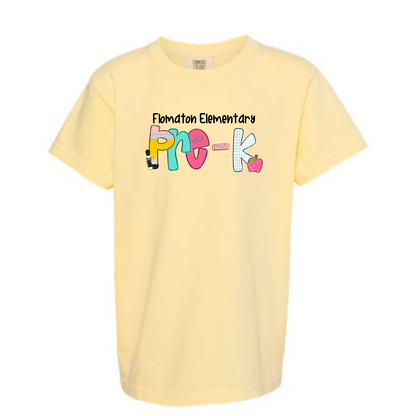 School letters Grade Tee Personalized FES