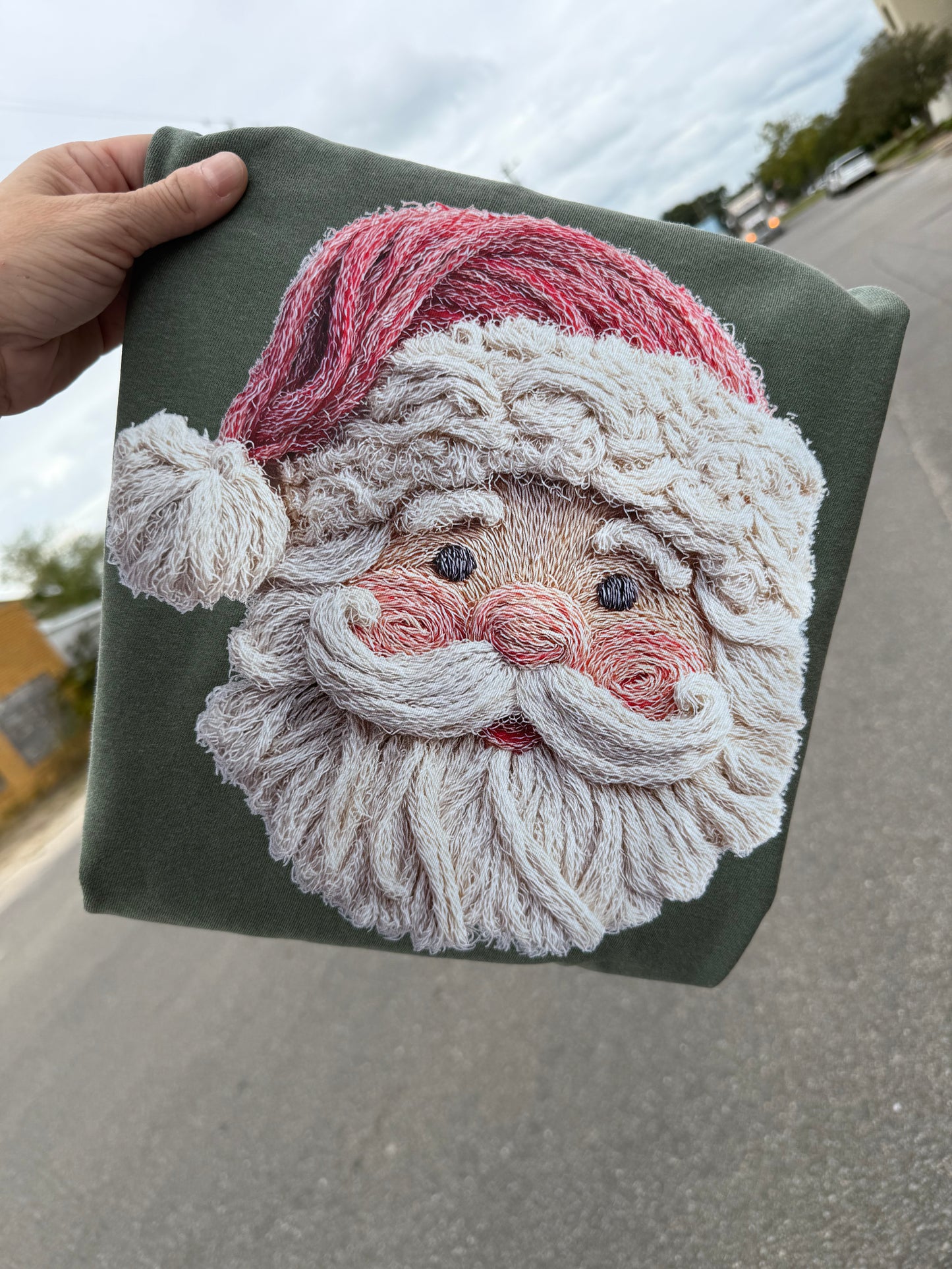 Fiber Santa Tee or Sweatshirt