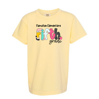 School letters Grade Tee Personalized FES