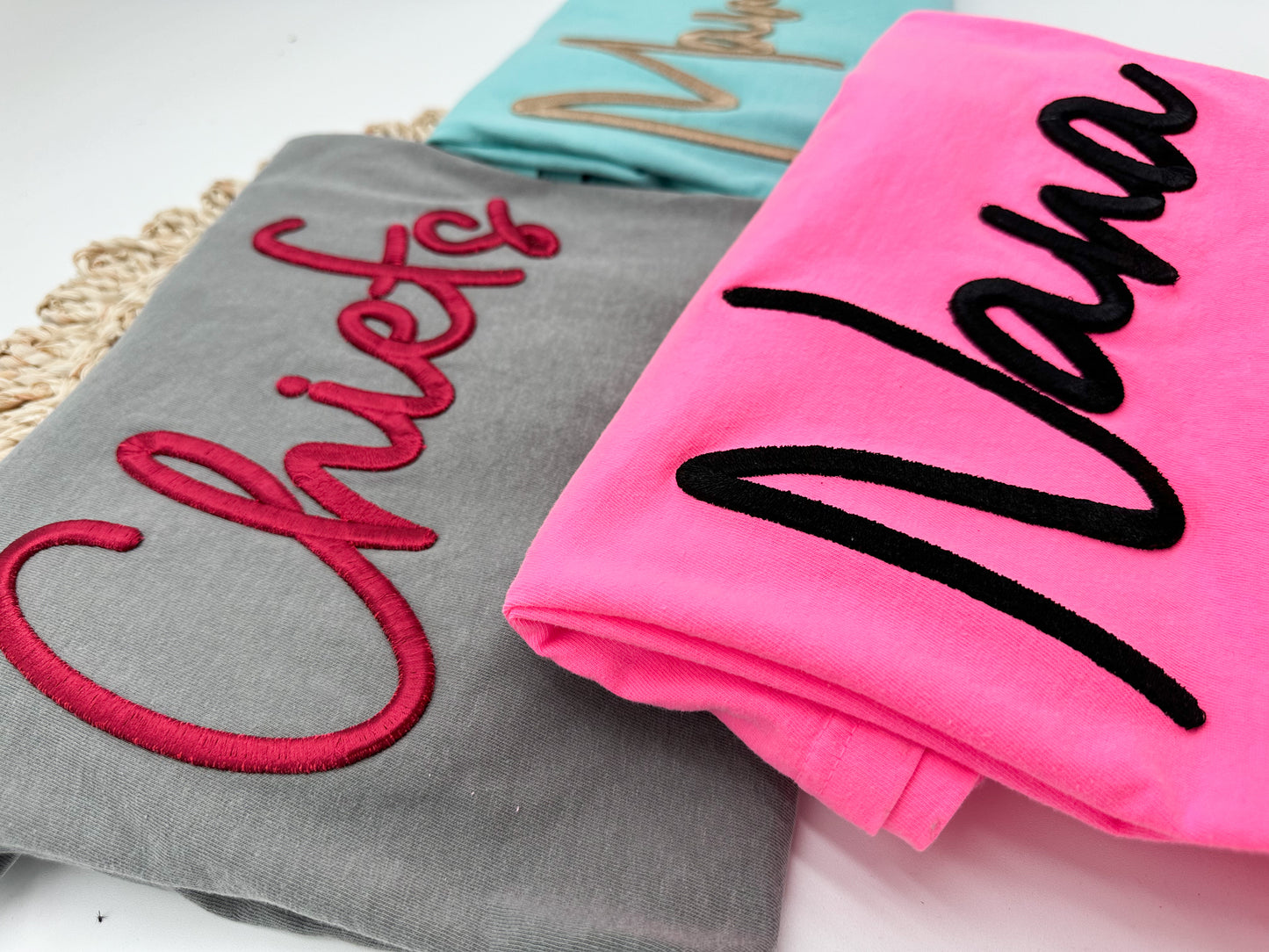 3D Puff Embroidery Tee