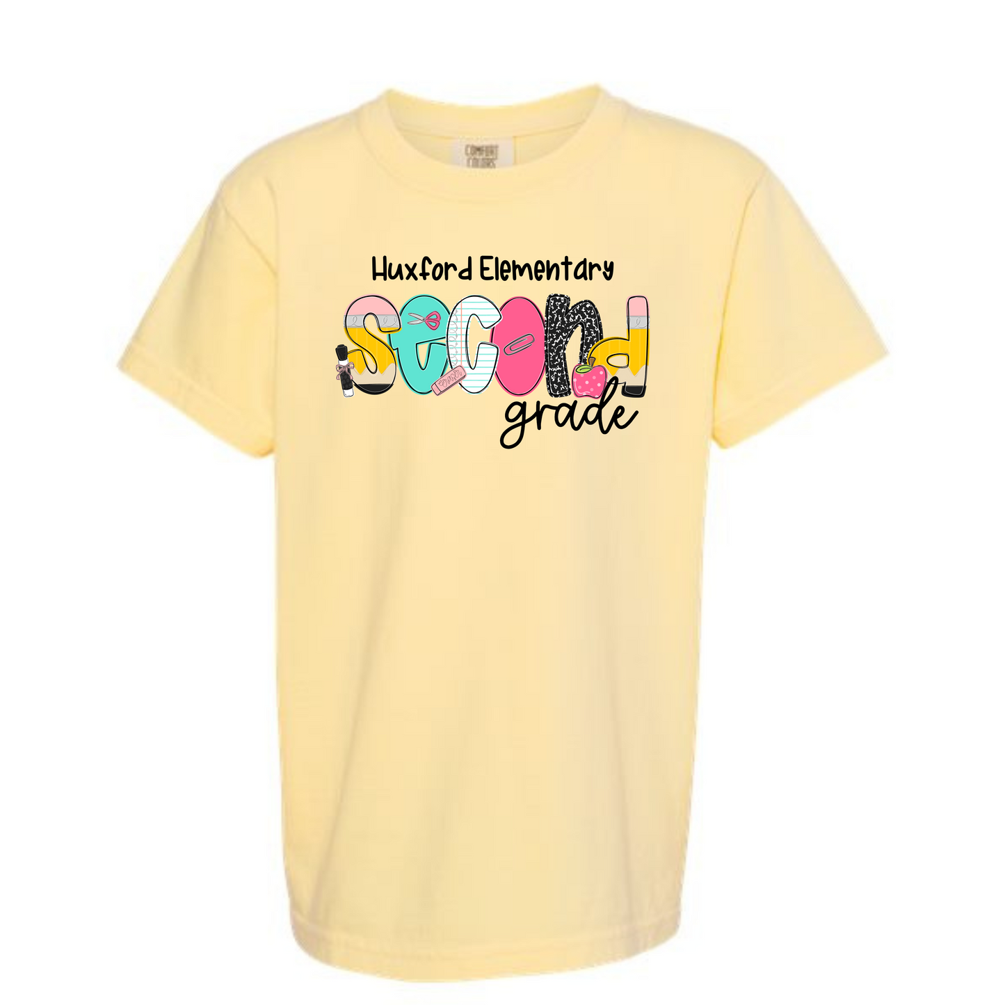 School Letters Grade Tee Personalized Huxford