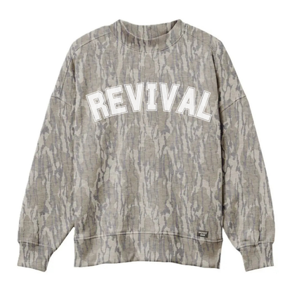 AUTHENTIC Mossy Oak Bottomland Camo Mockneck Sweatshirt- PREORDER- Ships in November