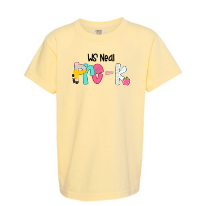 School letters Grade Tee Personalized WS NEAL